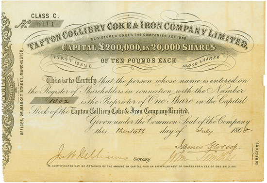 Tapton Colliery Coke & Iron Company Limited
