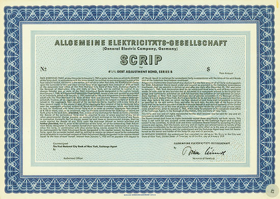 Allgemeine Elektricitäts-Gesellschaft (General Electric Company, Germany)