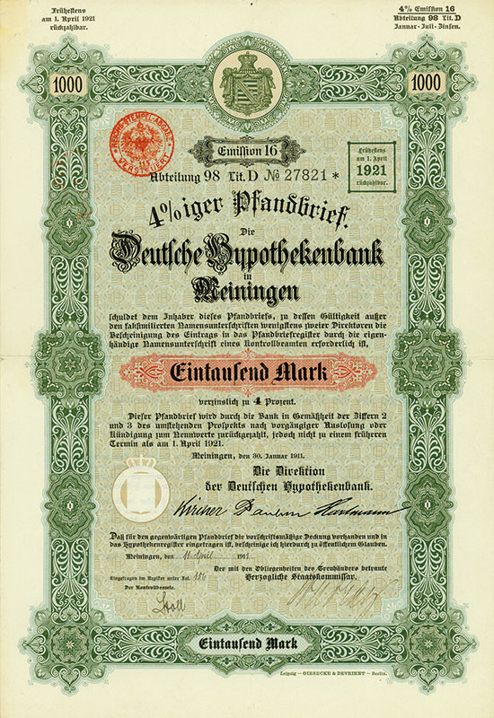 Deutsche Hypothekenbank in Meiningen