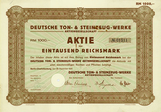 Deutsche Ton- & Steinzeug-Werke AG