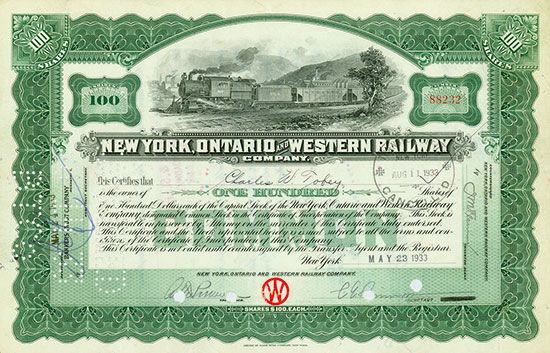 New York, Ontario and Western Railway Company