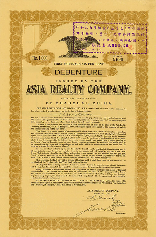 Asia Realty Company of Shanghai