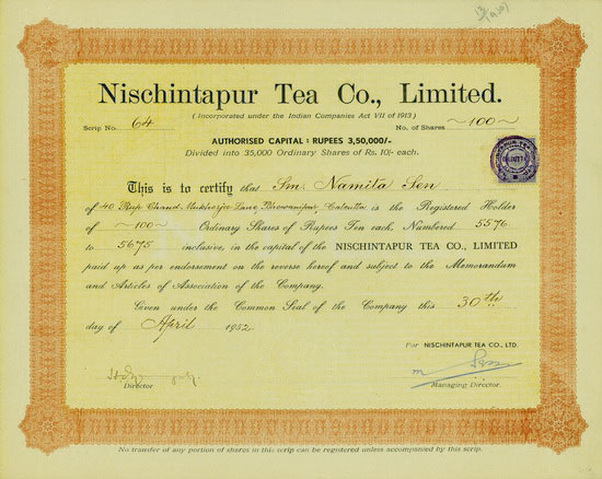 Nischintapur Tea Co., Limited