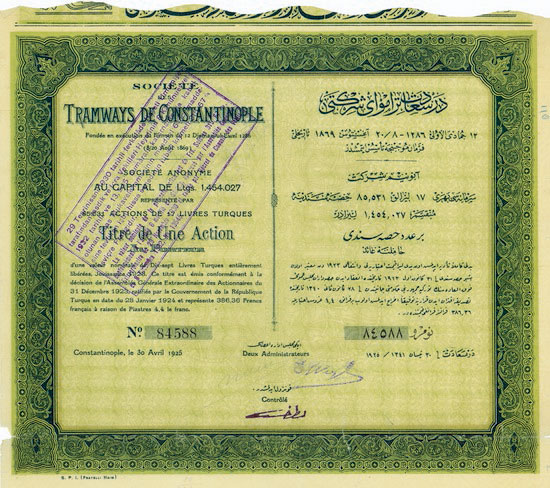Société des Tramways de Constantinople