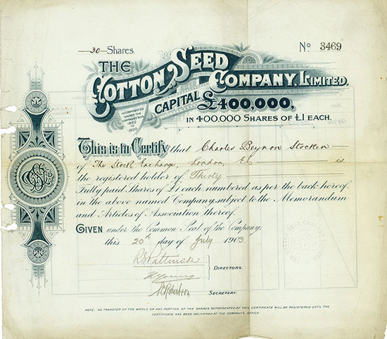 Cotton Seed Company, Limited