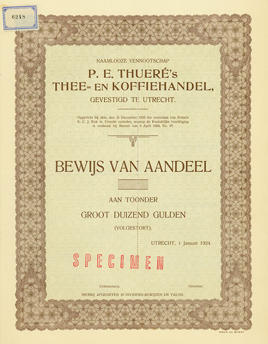 Naamlooze Vennootschap P. E. Thueré's Thee- en Koffiehandel