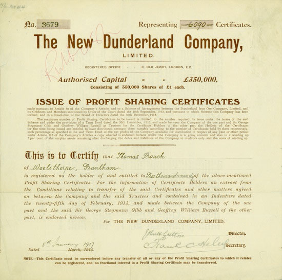 New Dunderland Company, Limited