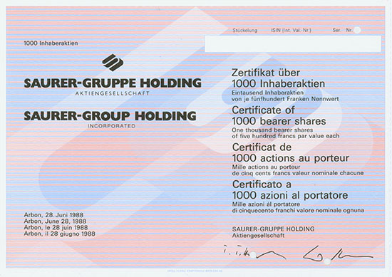 Saurer-Gruppe Holding AG