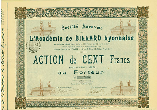 Société Anonyme de l’Académie de Billard Lyonnaise