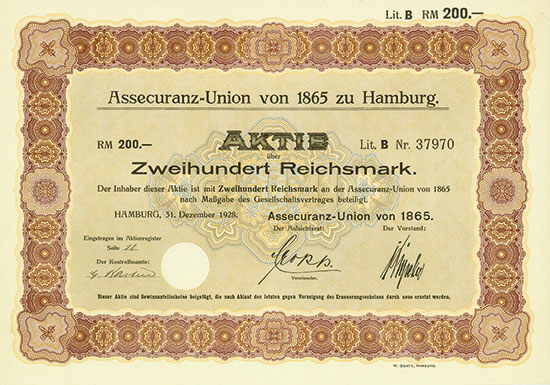 Assecuranz-Union von 1865