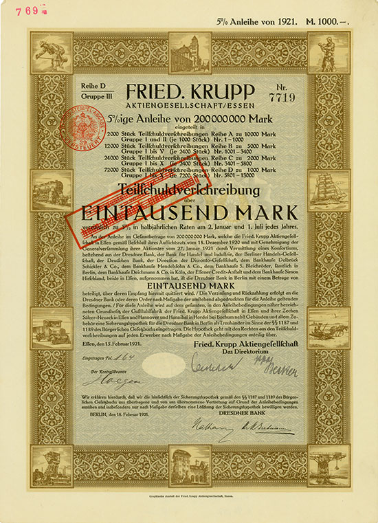 Fried. Krupp AG [2 Stück]