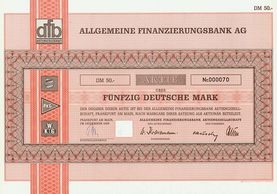 Allgemeine Finanzierungsbank AG