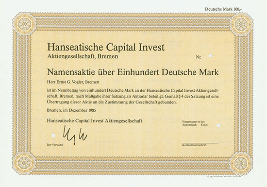 Hanseatische Capital Invest AG