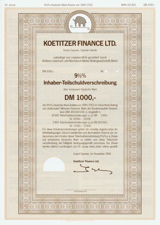 Koetitzer Finance Ltd.