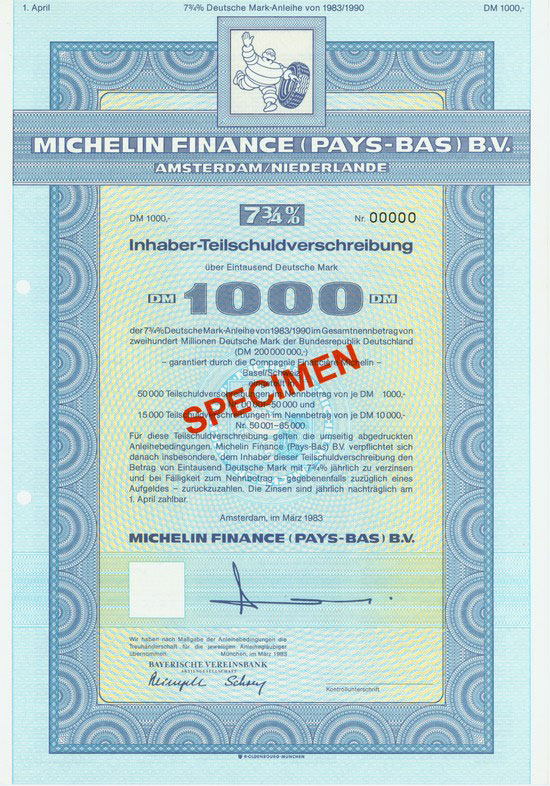 Michelin Finance (Pays-Bas) B.V.