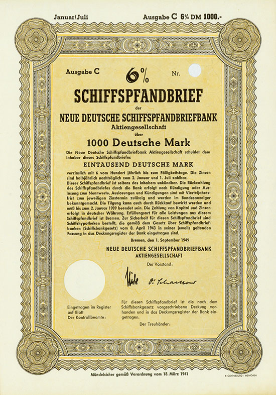 Neue Deutsche Schiffspfandbriefbank AG