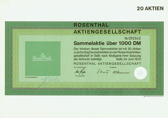 Rosenthal-Porzellan AG [3 Stück]