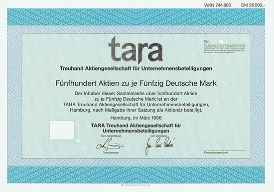 tara Treuhand Aktiengesellschaft für Unternehmensbeteiligungen