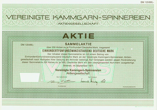 Vereinigte Kammgarn-Spinnereien AG