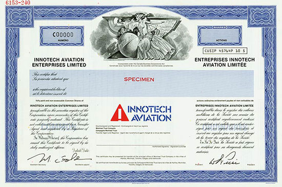 Innotech Aviation Entreprises Limited / Entreprises Innotech Aviation Limitée