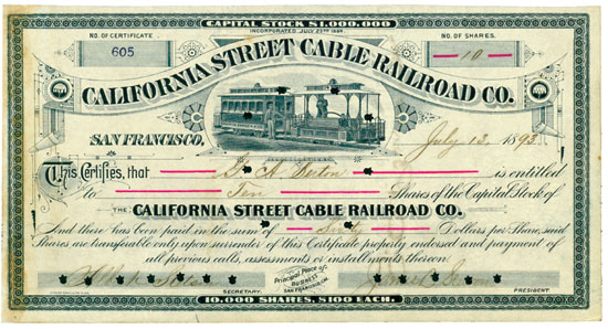 California Street Cable Railroad Co. 