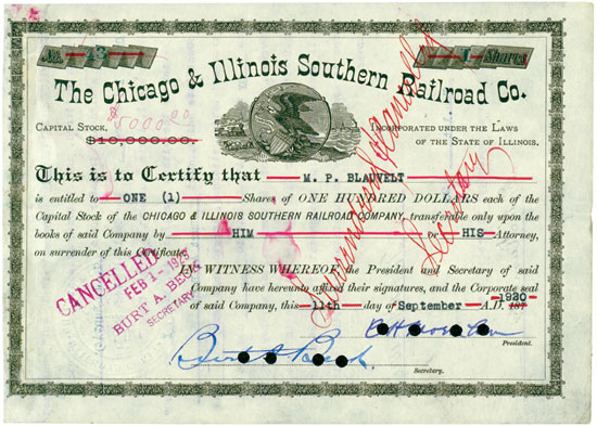 Chicago & Illinois Southern Railroad Co.
