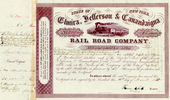 Elmira Jefferson & Canandaigua Rail Road Company