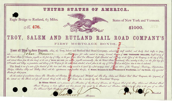 Troy, Salem and Rutland Rail Road Company