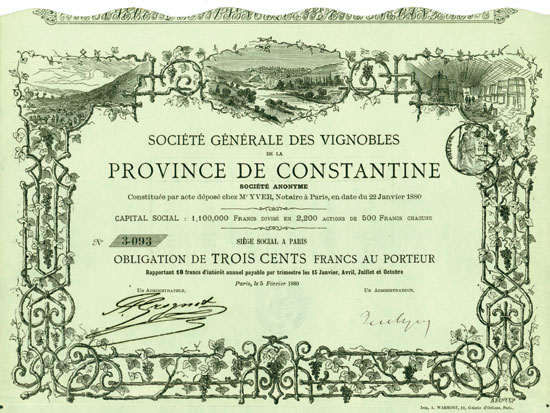 Société Générale des Vignobles de la Province de Constantine S. A.
