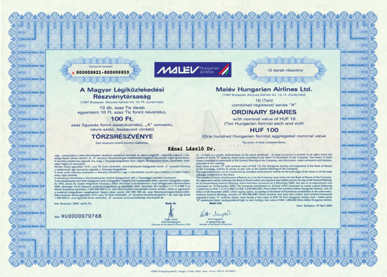 Malév Hungarian Airlines Ltd.