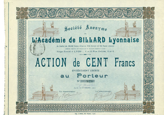 Société Anonyme de l'Académie de Billard Lyonnaise