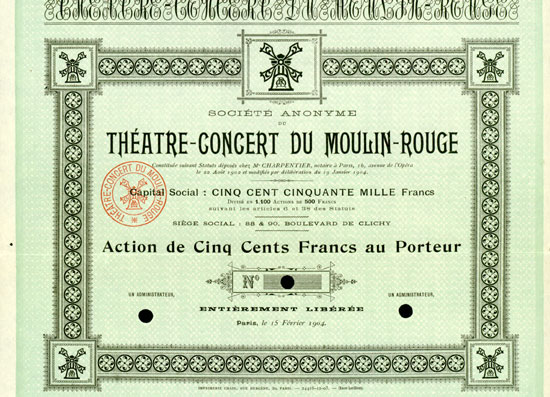 Société Anonyme du Théatre-Concert du Moulin-Rouge