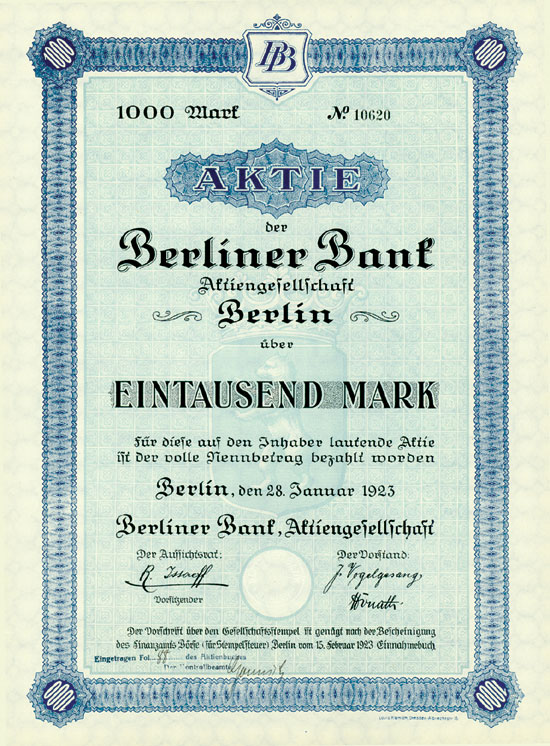 Berliner Bank AG 