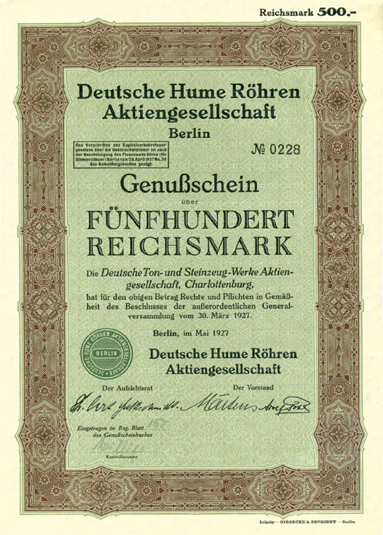 Deutsche Hume Röhren AG