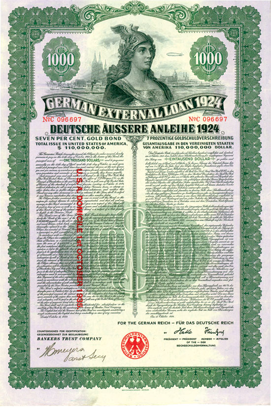 German External Loan 1924 (Dawes-Anleihe)