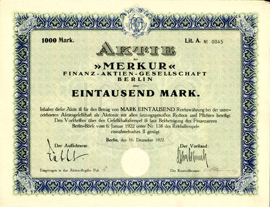 "Merkur" Finanz-Aktien-Gesellschaft