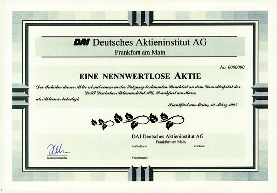 DAI Deutsches Aktieninstitut AG