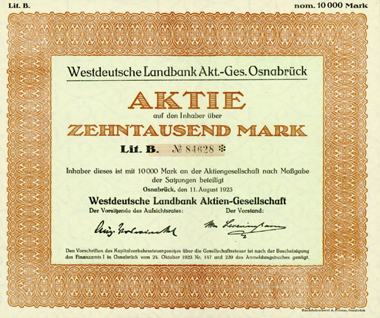 Westdeutsche Landbank AG Osnabrück