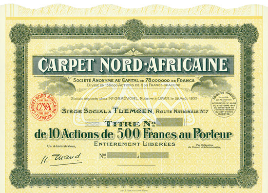 Carpet Nord-Africaine Société Anonyme
