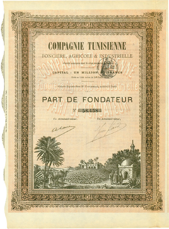 Compagnie Tunisienne Fonciere, Agricole & Industrielle