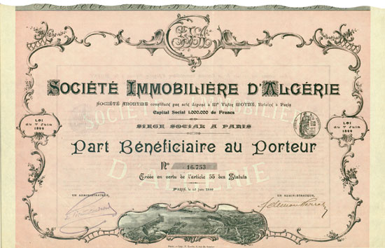 Société Immobilière d'algérie S. A.