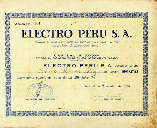 Electro Peru S. A.
