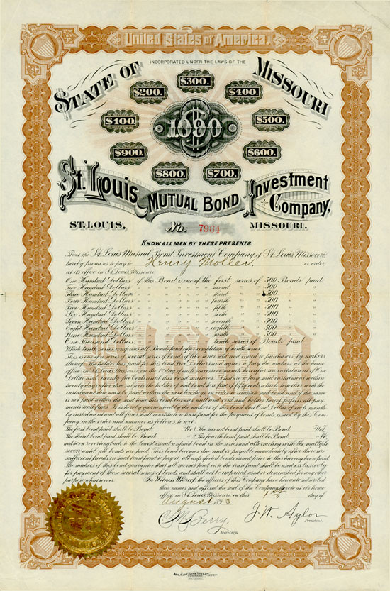 St. Louis Mutual Bond Investment Company