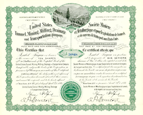 United States Tunnel, Mining, Milling, Drainage and Transportation Company
