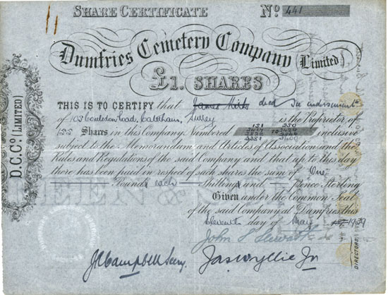 Dumfries Cemetery Company Limited