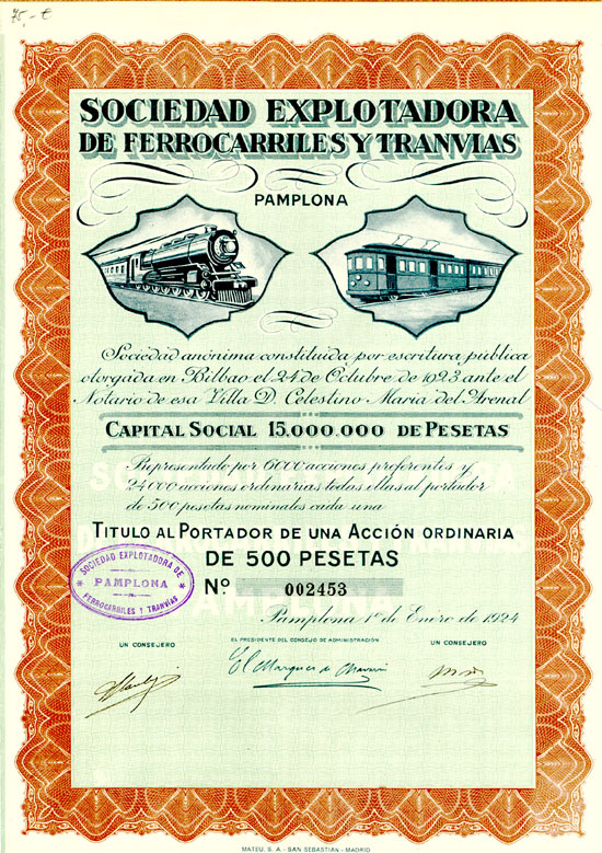 Sociedad Explotadora de Ferrocarriles y Transvias Pamplona