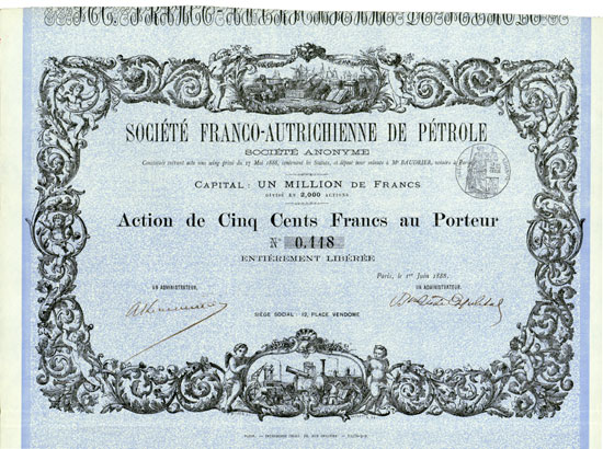 Société Franco-Autrichienne de Pétrole Société Anonyme