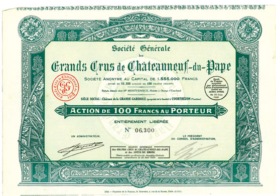 Société Générale des Grands Crus de Chateuneuf du Pape