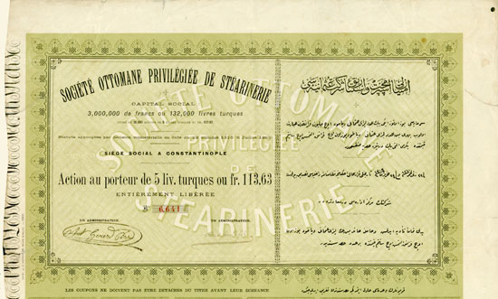 Société Ottomane Privilégiée de Stéarinerie