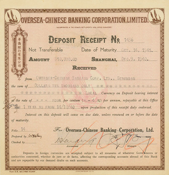 Oversea-Chinese Banking Corporation, Limited